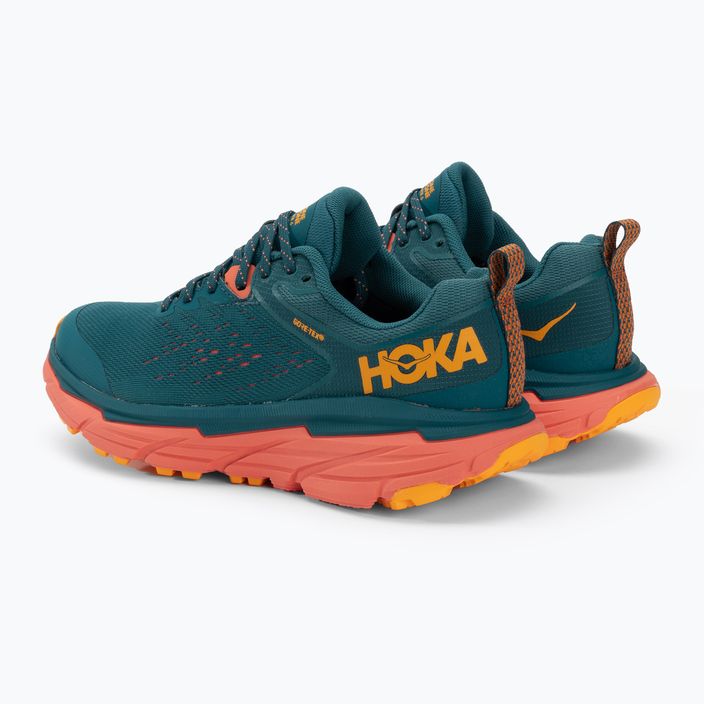 Γυναικεία παπούτσια για τρέξιμο HOKA Challenger ATR 6 GTX μπλε/κοραλί καμέλια 3