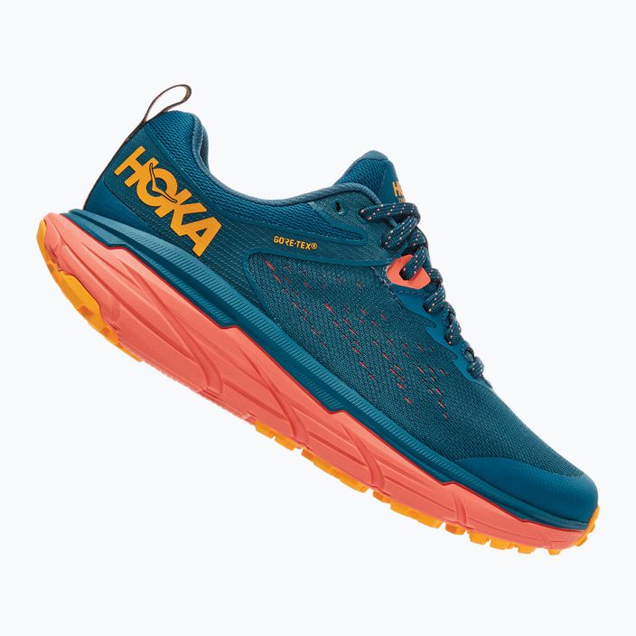 Γυναικεία παπούτσια για τρέξιμο HOKA Challenger ATR 6 GTX μπλε/κοραλί καμέλια 7