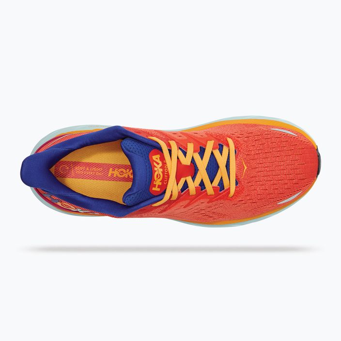 HOKA ανδρικά παπούτσια για τρέξιμο Clifton 8 πορτοκαλί 1119393-FBLN 13