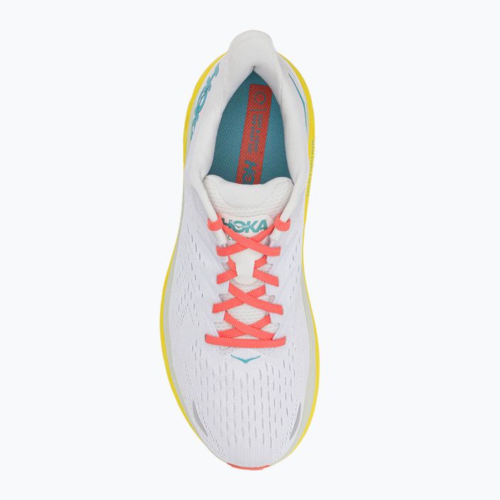 HOKA ανδρικά παπούτσια για τρέξιμο Clifton 8 Wide λευκό 1121374-BDBI 6