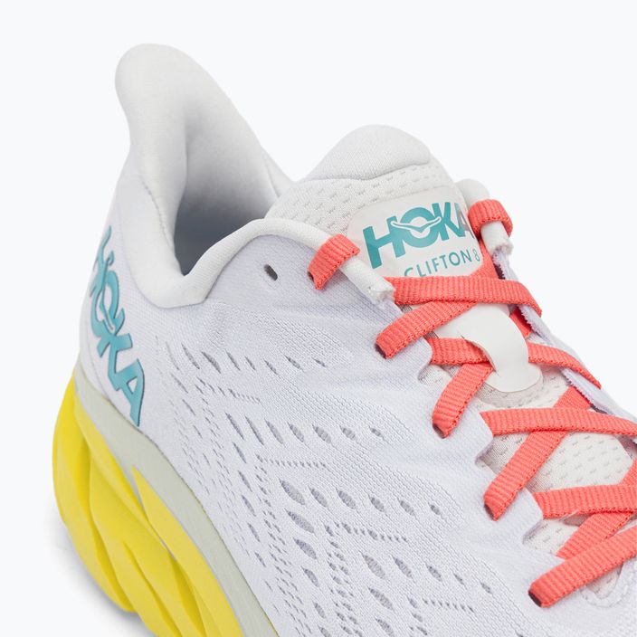 HOKA ανδρικά παπούτσια για τρέξιμο Clifton 8 Wide λευκό 1121374-BDBI 8
