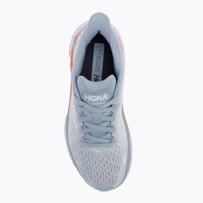 Γυναικεία παπούτσια για τρέξιμο HOKA Clifton 8 Wide μπλε ομίχλη/plein air 6