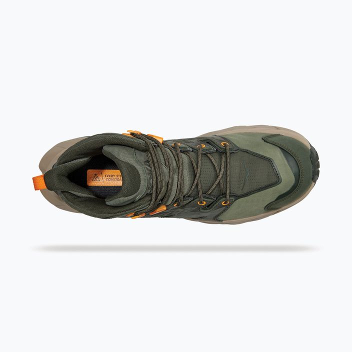 Ανδρικές μπότες πεζοπορίας HOKA Anacapa Mid GTX πράσινο 1122018-TRYL 17