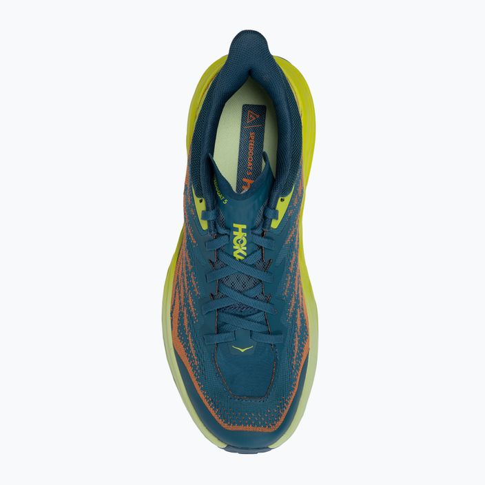 HOKA Speedgoat 5 ανδρικά παπούτσια για τρέξιμο μπλε-πράσινο 1123157-BCEP 5
