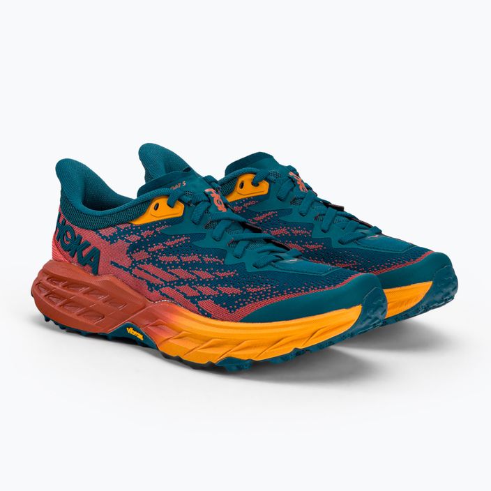 Γυναικεία παπούτσια για τρέξιμο HOKA Speedgoat 5 μπλε-πορτοκαλί 1123158-BCCML 4