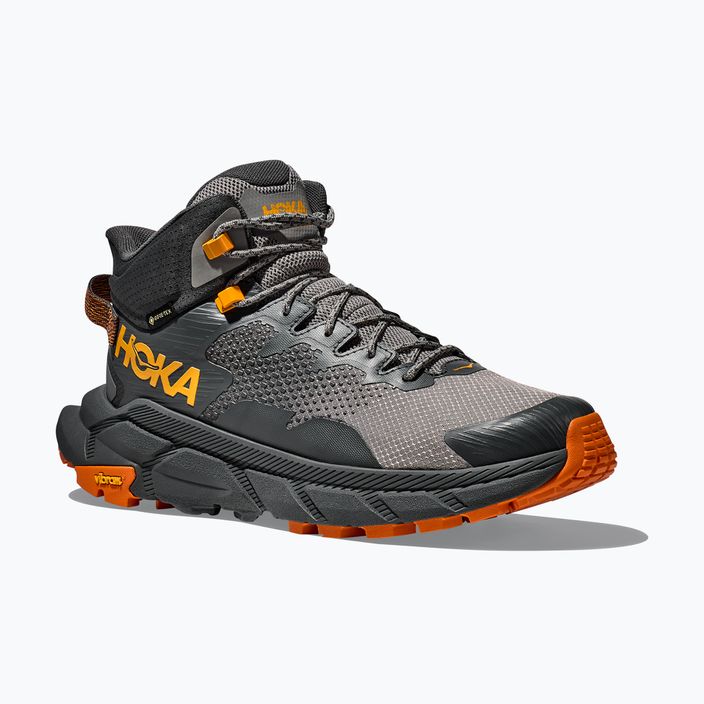 Ανδρικές μπότες πεζοπορίας HOKA Trail Code GTX castlerock/persimmon orange 11