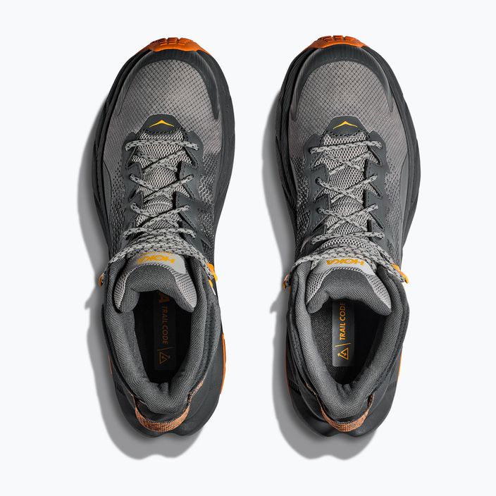 Ανδρικές μπότες πεζοπορίας HOKA Trail Code GTX castlerock/persimmon orange 15