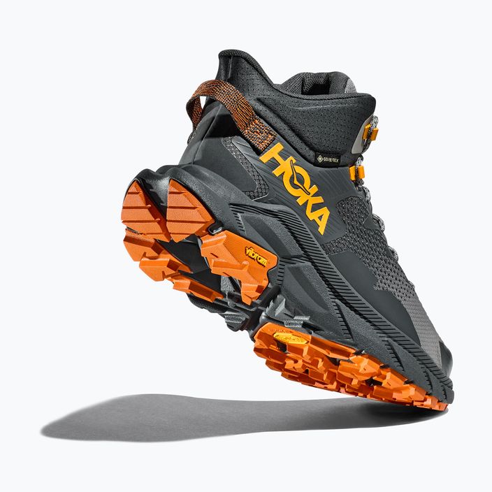 Ανδρικές μπότες πεζοπορίας HOKA Trail Code GTX castlerock/persimmon orange 17
