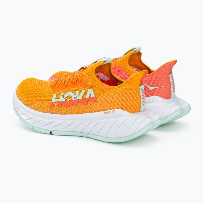Γυναικεία παπούτσια για τρέξιμο HOKA Carbon X 3 radiant yellow/camellia 4