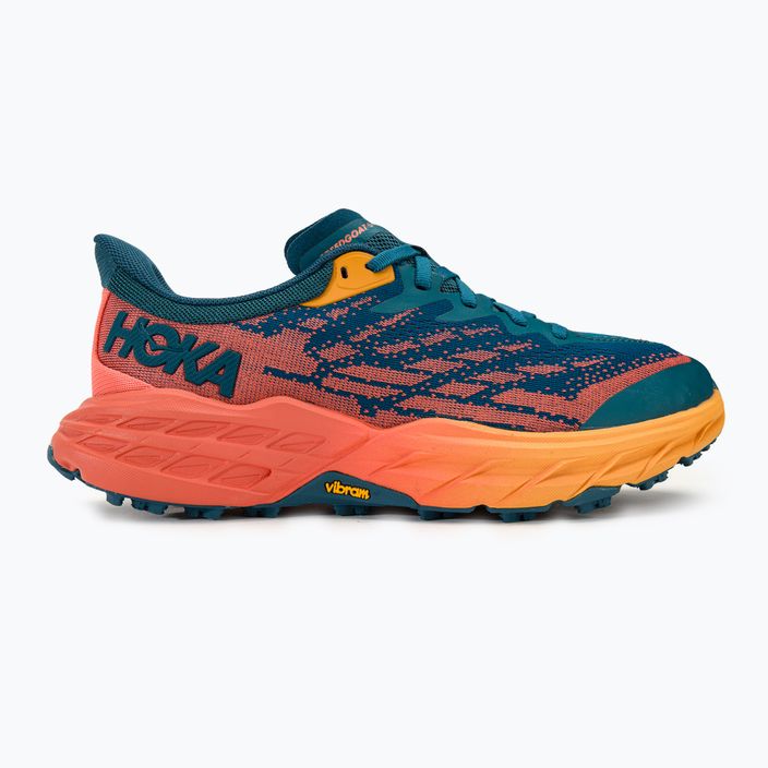 Γυναικεία παπούτσια για τρέξιμο HOKA Speedgoat 5 Wide μπλε κοράλλι/καμέλια 2