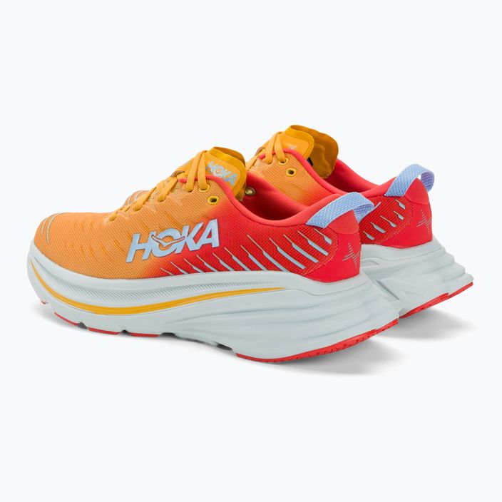 HOKA Bondi X fiesta/amber yellow ανδρικά παπούτσια για τρέξιμο 3