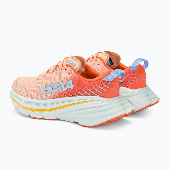 Γυναικεία παπούτσια για τρέξιμο HOKA Bondi X caellia/peach parfait 4