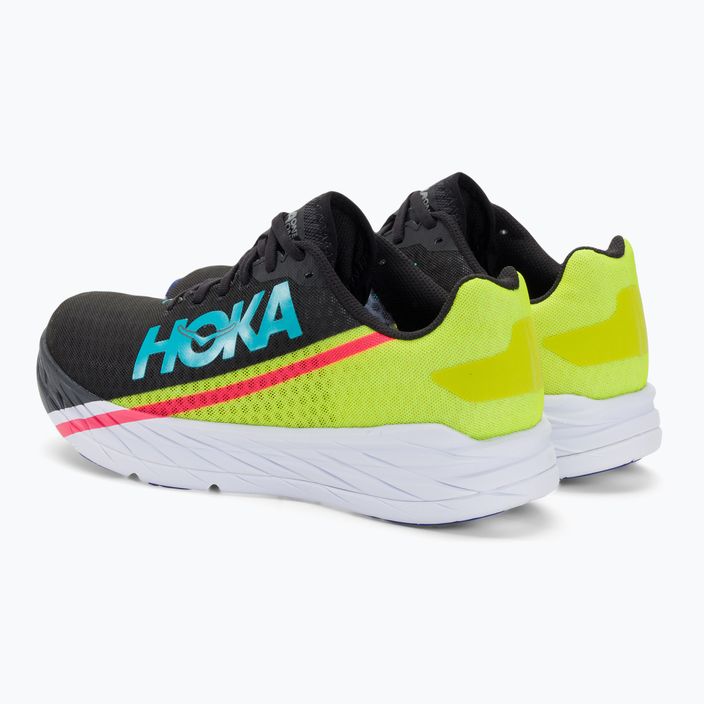 HOKA Rocket X μαύρο/απόγευμα primrose παπούτσια για τρέξιμο 3