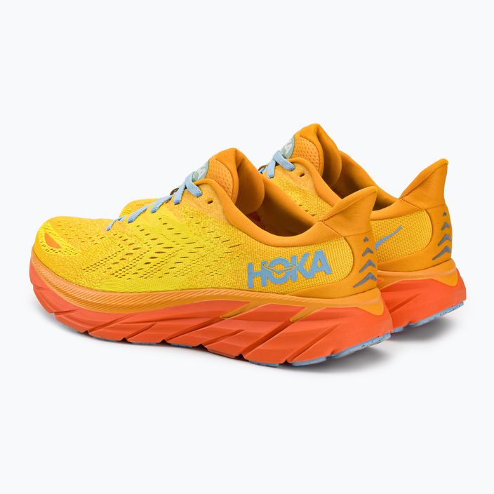 HOKA ανδρικά παπούτσια για τρέξιμο Clifton 8 κίτρινο 1119393-RYMZ 3