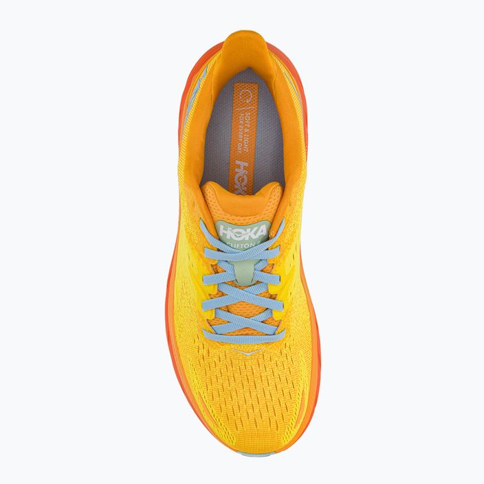 HOKA ανδρικά παπούτσια για τρέξιμο Clifton 8 κίτρινο 1119393-RYMZ 6