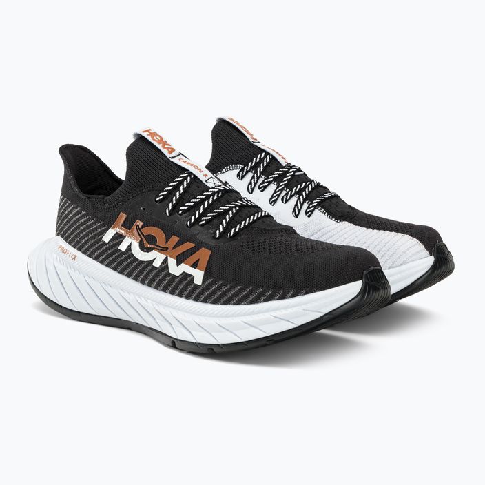 HOKA ανδρικά παπούτσια για τρέξιμο Carbon X 3 μαύρο και λευκό 1123192-BWHT 3