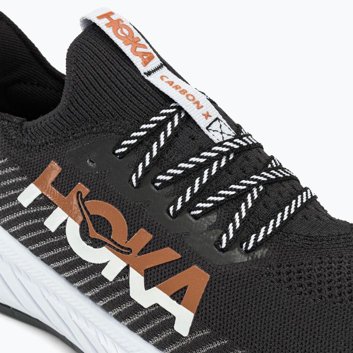 HOKA ανδρικά παπούτσια για τρέξιμο Carbon X 3 μαύρο και λευκό 1123192-BWHT 8