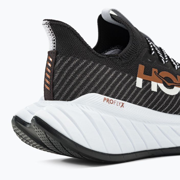 HOKA ανδρικά παπούτσια για τρέξιμο Carbon X 3 μαύρο και λευκό 1123192-BWHT 9