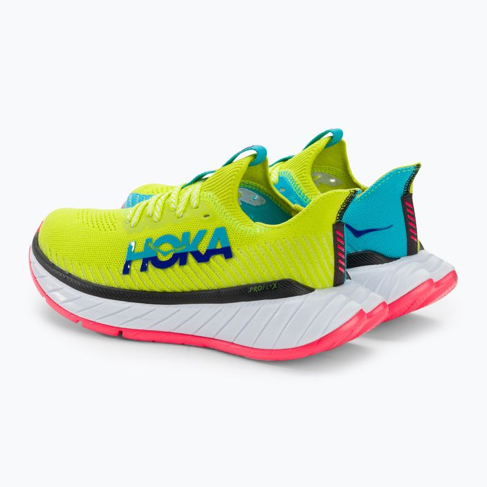 Γυναικεία παπούτσια για τρέξιμο HOKA Carbon X 3 evening primrose/scuba blue 3