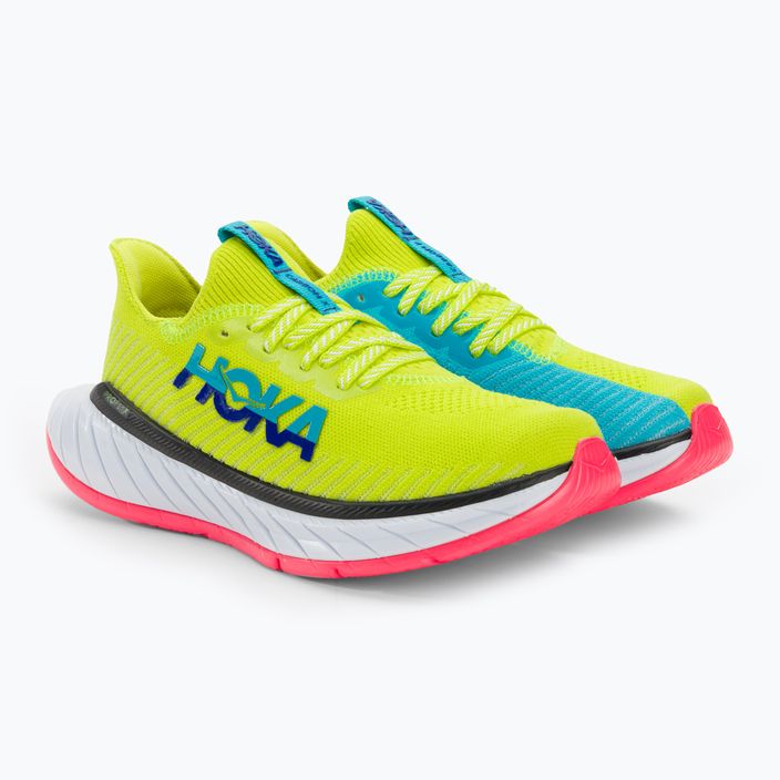 Γυναικεία παπούτσια για τρέξιμο HOKA Carbon X 3 evening primrose/scuba blue 4