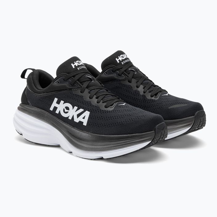 Ανδρικά παπούτσια τρεξίματος HOKA Bondi 8 μαύρο/λευκό 4