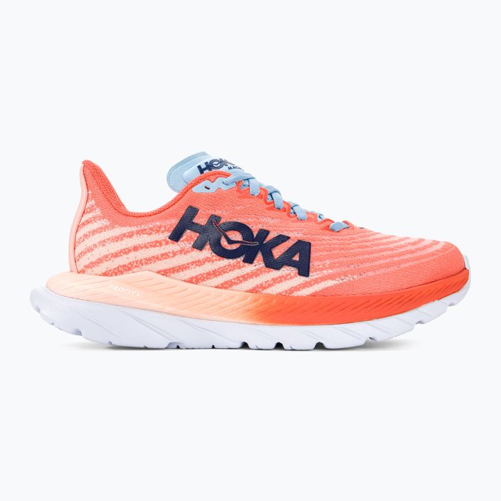 Γυναικεία παπούτσια για τρέξιμο HOKA Mach 5 camellia/peach perfait 2