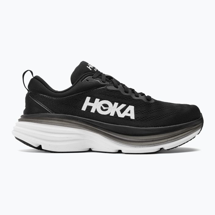 Ανδρικά παπούτσια τρεξίματος HOKA Bondi 8 Wide μαύρο/λευκό 2