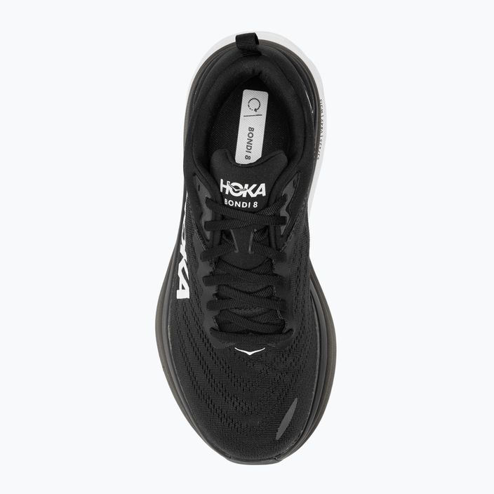 Ανδρικά παπούτσια τρεξίματος HOKA Bondi 8 Wide μαύρο/λευκό 5