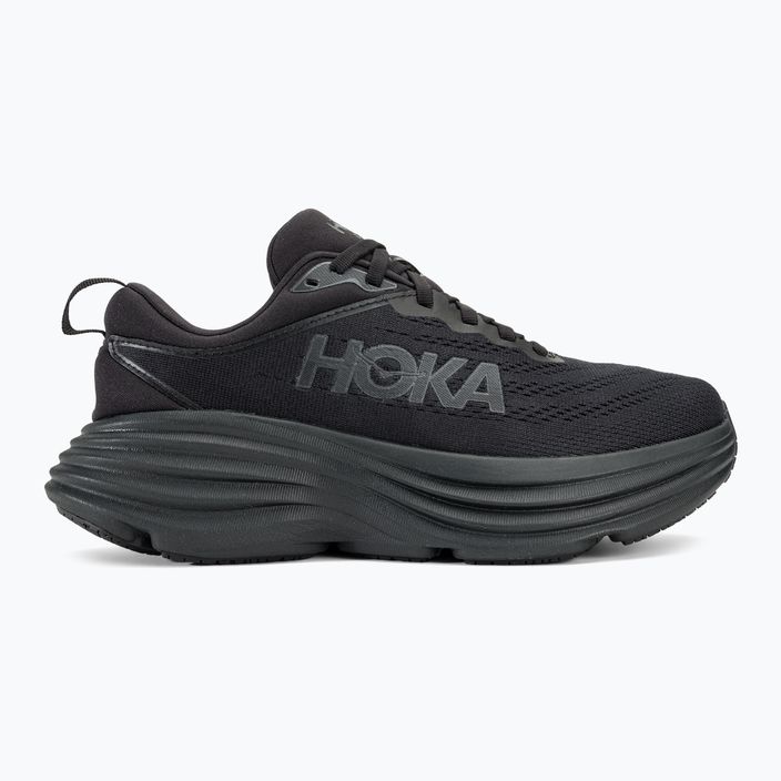 Γυναικεία παπούτσια για τρέξιμο HOKA Bondi 8 Wide μαύρο/μαύρο 2