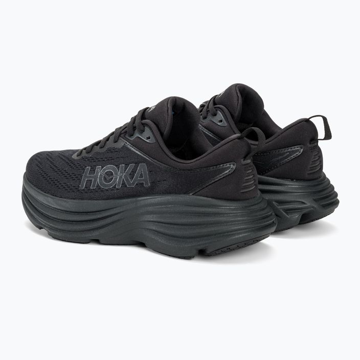 Γυναικεία παπούτσια για τρέξιμο HOKA Bondi 8 Wide μαύρο/μαύρο 3