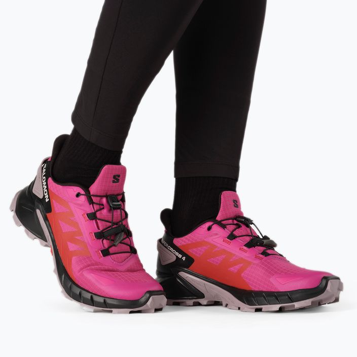 Γυναικεία αθλητικά παπούτσια Salomon Supercross 4 ροζ L41737600 10