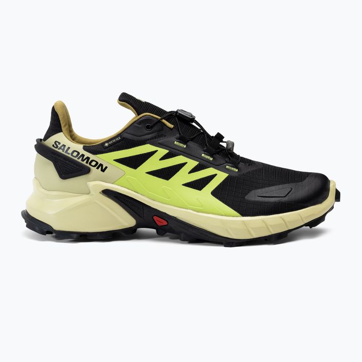 Salomon Supercross 4 GTX ανδρικά παπούτσια για τρέξιμο μαύρο/πράσινο L41731700 2