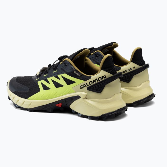 Salomon Supercross 4 GTX ανδρικά παπούτσια για τρέξιμο μαύρο/πράσινο L41731700 5