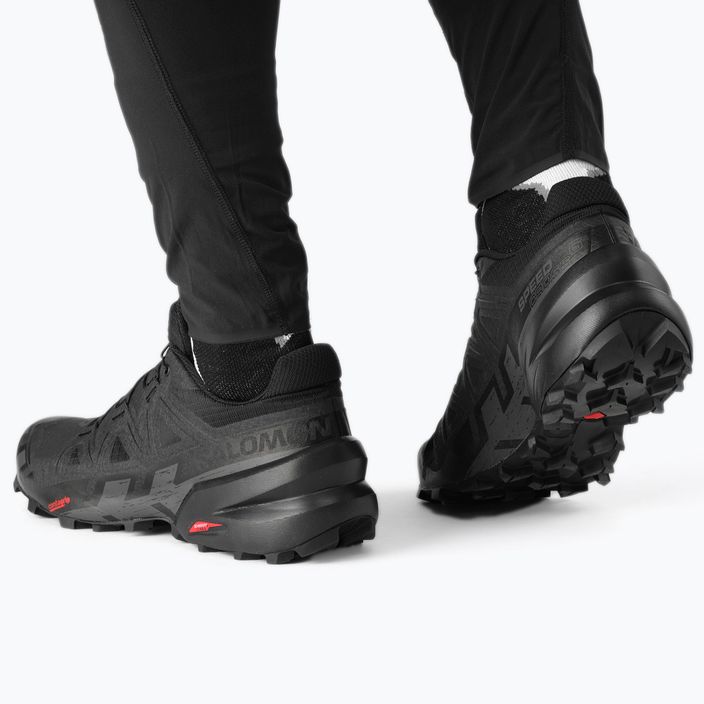 Ανδρικά αθλητικά παπούτσια τρεξίματος Salomon Speedcross 6 μαύρο/μαύρο/φαντομάς 5
