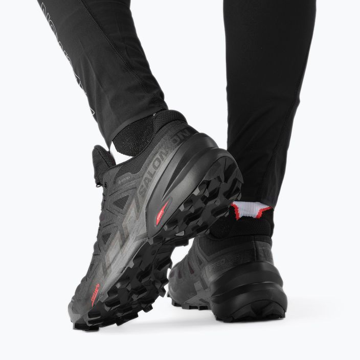 Ανδρικά αθλητικά παπούτσια τρεξίματος Salomon Speedcross 6 GTX μαύρο/μαύρο/φαντομάς 5
