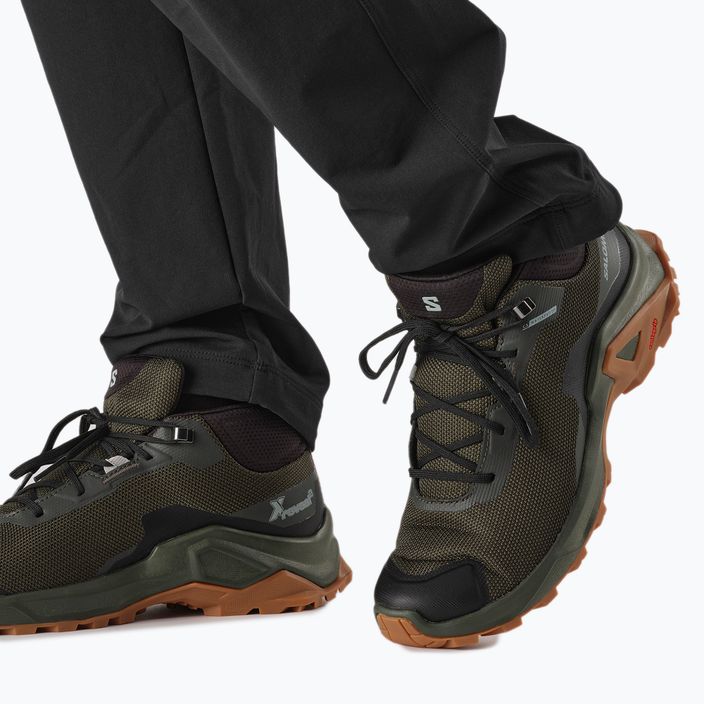Ανδρικά παπούτσια trekking Salomon X Reveal Chukka CSWP 2 πράσινο L41763000 15