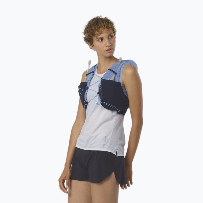 Γυναικείο σακίδιο πλάτης για τρέξιμο Salomon ADV Skin 12W set μπλε LC2011800 3