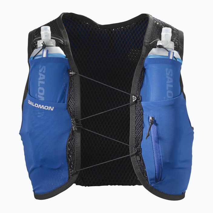 Salomon Active Skin 4 σετ σακίδιο πλάτης για τρέξιμο navy blue LC2012500