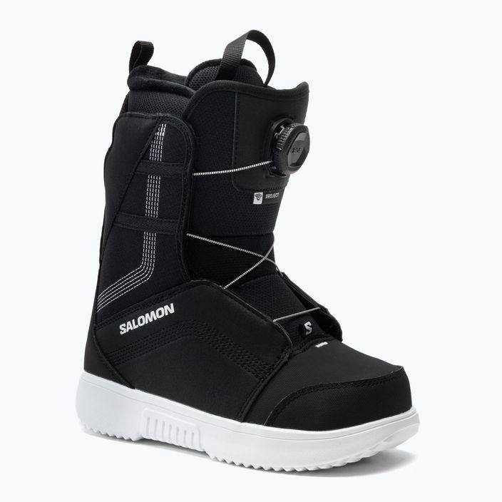 Παιδικές μπότες snowboard Salomon Project Boa μαύρο L41681700