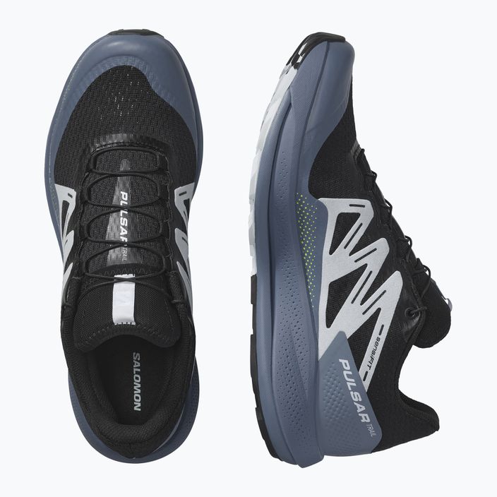 Ανδρικά αθλητικά παπούτσια Salomon Pulsar Trail running black/china blue/arctic ice 15