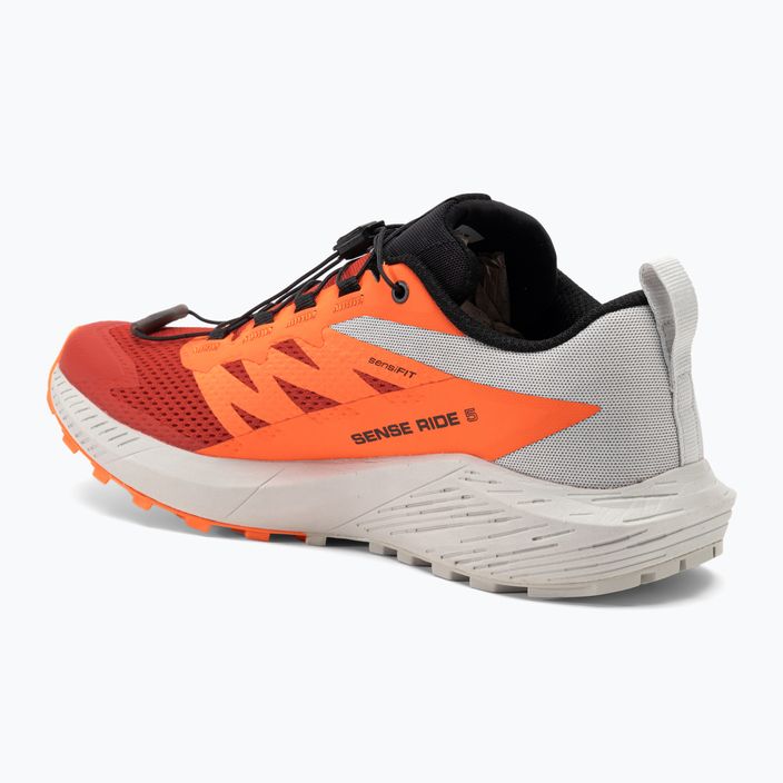 Ανδρικά παπούτσια τρεξίματος Salomon Sense Ride 5 lunar rock/shocking orange/fiery red 3