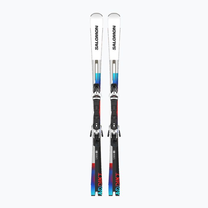Salomon Addikt + Z12 GW downhill σκι λευκό/μαύρο/παστέλ μπλε νέον 6