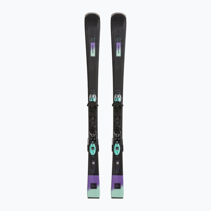 Γυναικεία downhill σκι Salomon S/Max N6 XT + M10 GW μαύρο/πικρό μοβ/γυάλινο μπιτς