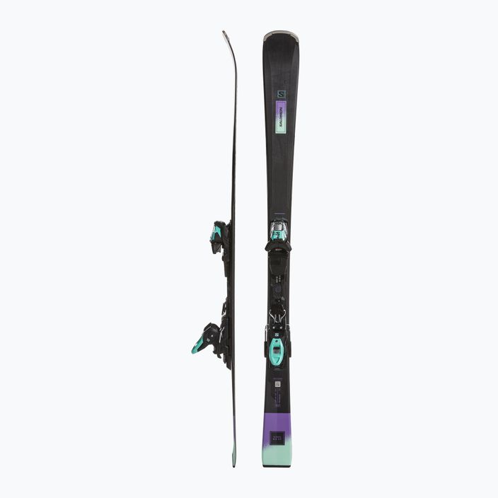 Γυναικεία downhill σκι Salomon S/Max N6 XT + M10 GW μαύρο/πικρό μοβ/γυάλινο μπιτς 2