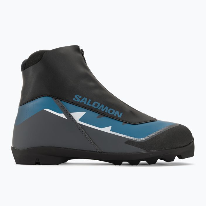Ανδρικές μπότες cross-country σκι Salomon Escape μαύρο/castlerock/μπλε στάχτη 2
