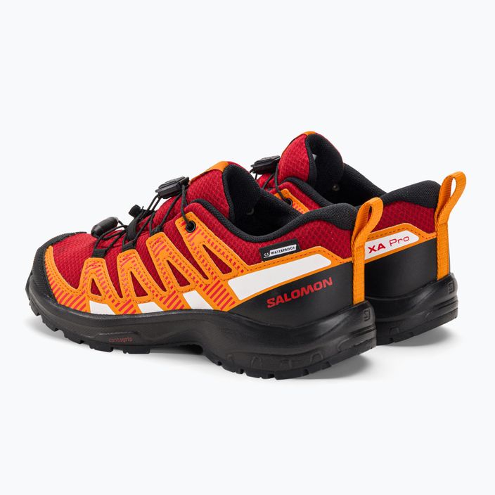 Παιδικά παπούτσια πεζοπορίας Salomon Xa Pro V8 CSWP red/black/opeppe 3