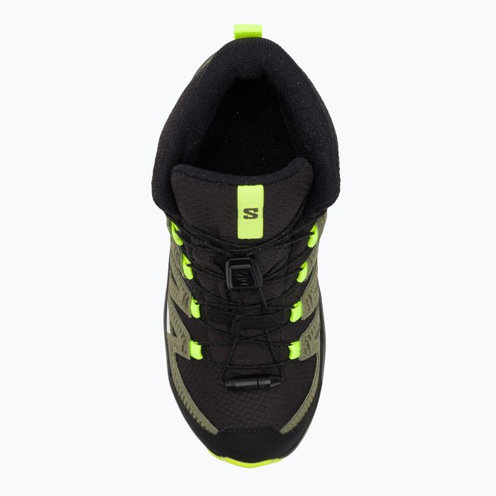 Salomon Xa Pro V8 Mid CSWP παιδικές μπότες πεζοπορίας μαύρο/βαθιά πράσινη/y 6