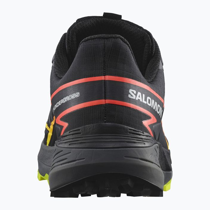 Salomon Thundercross ανδρικά αθλητικά παπούτσια για τρέξιμο μαύρο/ησυχαστική απόχρωση/φλογερό κοράλλι 10