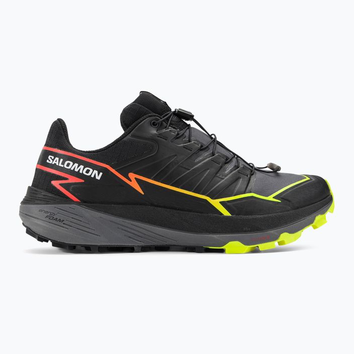 Salomon Thundercross ανδρικά αθλητικά παπούτσια για τρέξιμο μαύρο/ησυχαστική απόχρωση/φλογερό κοράλλι 2