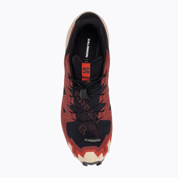 Salomon Speedcross 6 GTX ανδρικά παπούτσια για τρέξιμο μαύρο/κόκκινο ντάλια/κόκκινο παπαρούνα 9